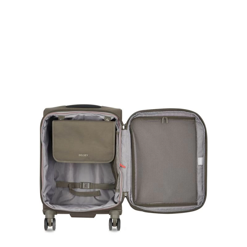 Delsey Paris Valise Cabine Souple Helium DLX Slim 55 Cm Moka 4 Delsey Paris Valise Cabine Souple Helium DLX Slim 55 Cm Moka – Image 2
