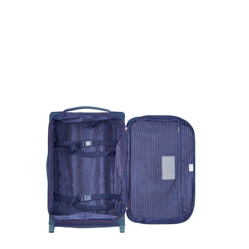 Delsey Paris Valise Cabine Souple Montmartre Air 2.0 Extensible 2 Roues En RPET 55 Cm Bleu 4 Delsey Paris Valise Cabine Souple Montmartre Air 2.0 Extensible 2 Roues En RPET 55 Cm Bleu – Image 2