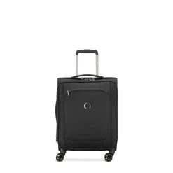 Delsey Paris Valise Cabine Souple Montmartre Air 2.0 Extensible Et Slim En RPET 55 Cm Noir