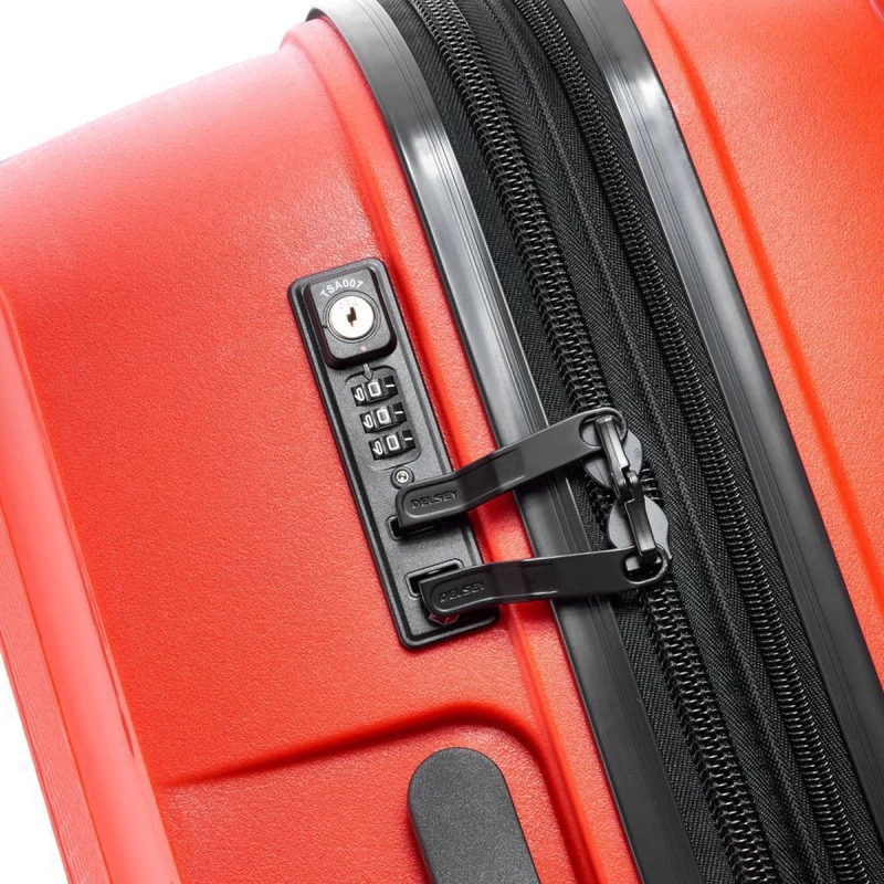Delsey Paris Valise Rigide Belmont Plus Extensible 70 Cm Rouge 5 Delsey Paris Valise Rigide Belmont Plus Extensible 70 Cm Rouge – Image 3