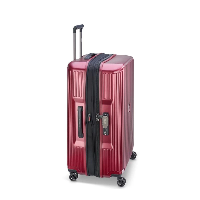 Delsey Paris Valise Rigide Extensible Securitime Zip 77cm Rouge 5 Delsey Paris Valise Rigide Extensible Securitime Zip 77cm Rouge – Image 3