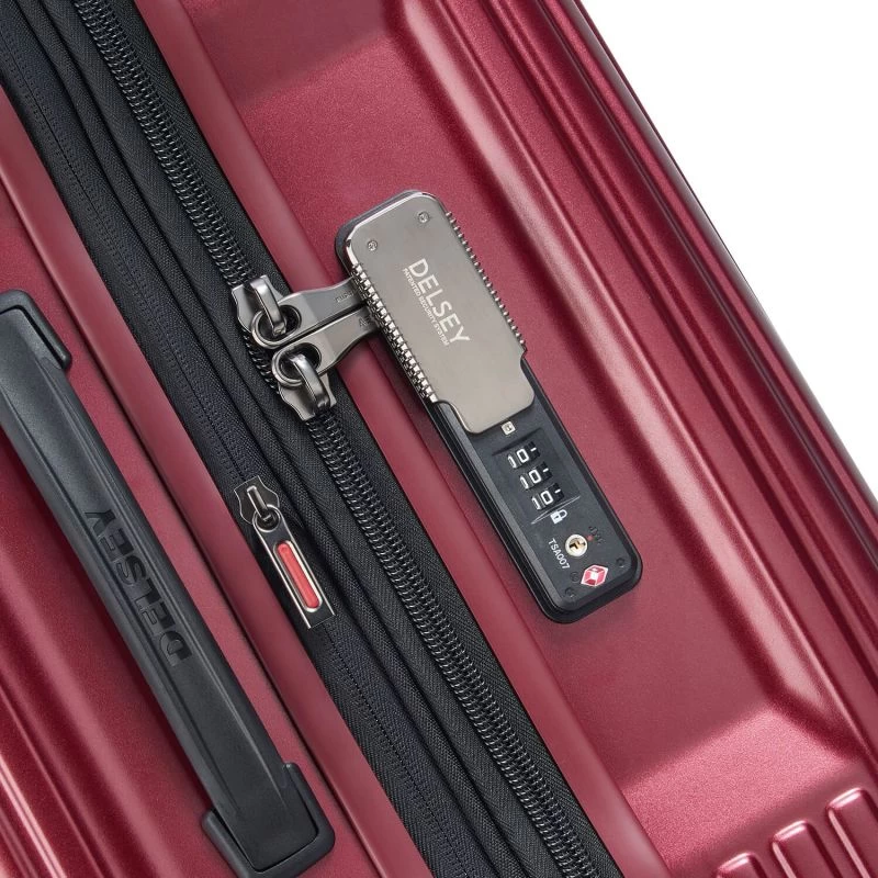 Delsey Paris Valise Rigide Extensible Securitime Zip 77cm Rouge 7 Delsey Paris Valise Rigide Extensible Securitime Zip 77cm Rouge – Image 5