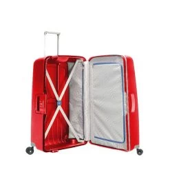 Samsonite Valise Rigide S'Cure 69 Cm Crimson Red -Delsey Paris Magasin valise rigide s cure 69 cm crimson red 2