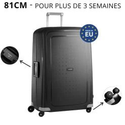 Samsonite Valise Rigide S'Cure 81 Cm Noir -Delsey Paris Magasin valise rigide s cure 81 cm noir 9