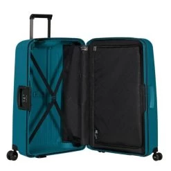Samsonite Valise Rigide S'Cure 81 Cm Petrol Bleu -Delsey Paris Magasin valise rigide s cure 81 cm petrol bleu 1