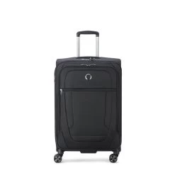 Delsey Paris Valise Souple Helium DLX Extensible 71 Cm Noir